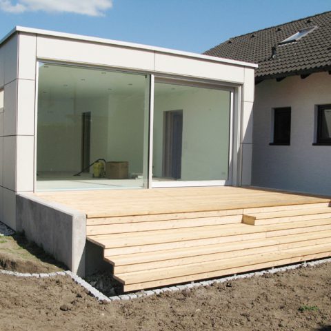 Wohnhauses Küchenanbau in Holzbauweise 01