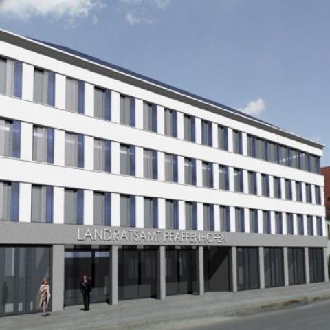 Sanierung und Neugestaltung der Fassade Landratsamt Pfaffenhofen 01