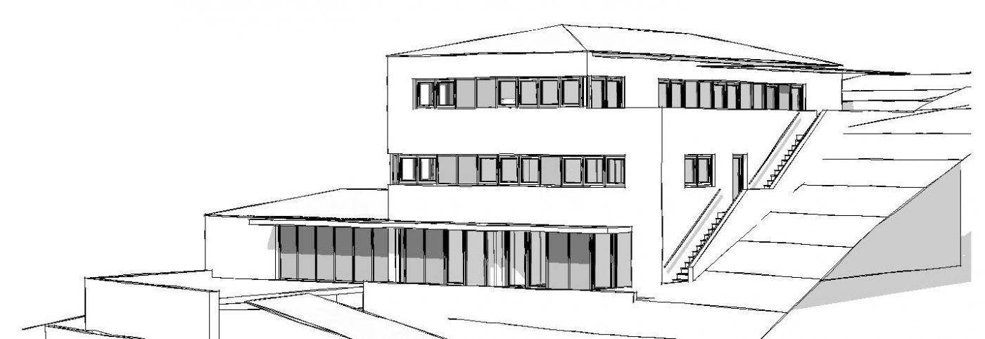 Neubau Wohnhaus Steilhang