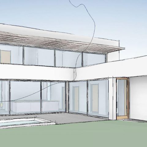 Neubau Einfamilienhaus mit Pool 03