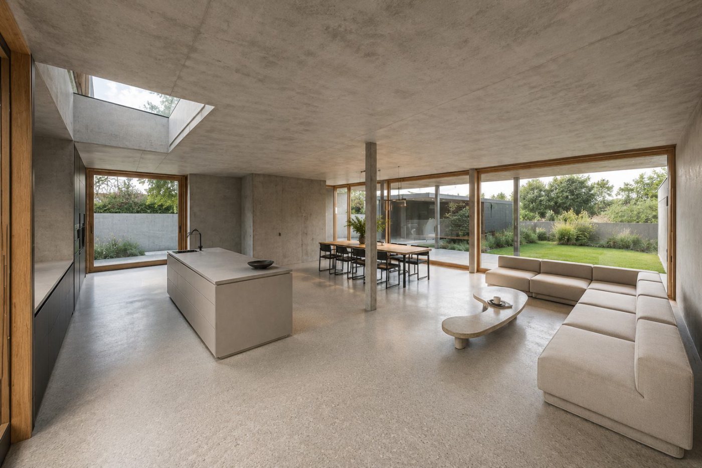Sichtbeton Wohnraum